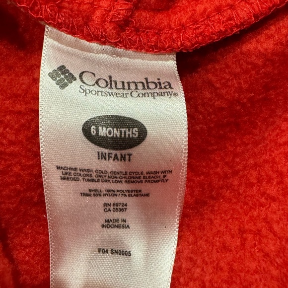 | Columbia | Jackets & Coats | Red Columbia SnowTop | Infant 6 Months Old | - Picture 6 of 6